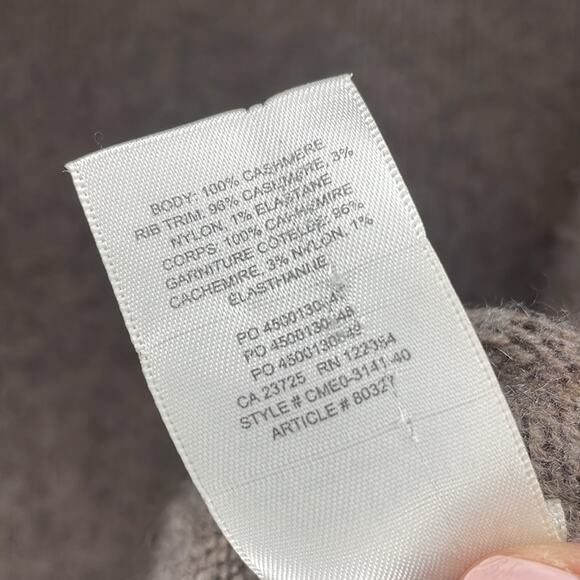 Aritzia The Group by Babaton 100% Cashmere Brown Sweater Women’s XS Soft Cozy - Picture 5 of 6